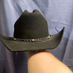 Justin Boots Black Felt Hat